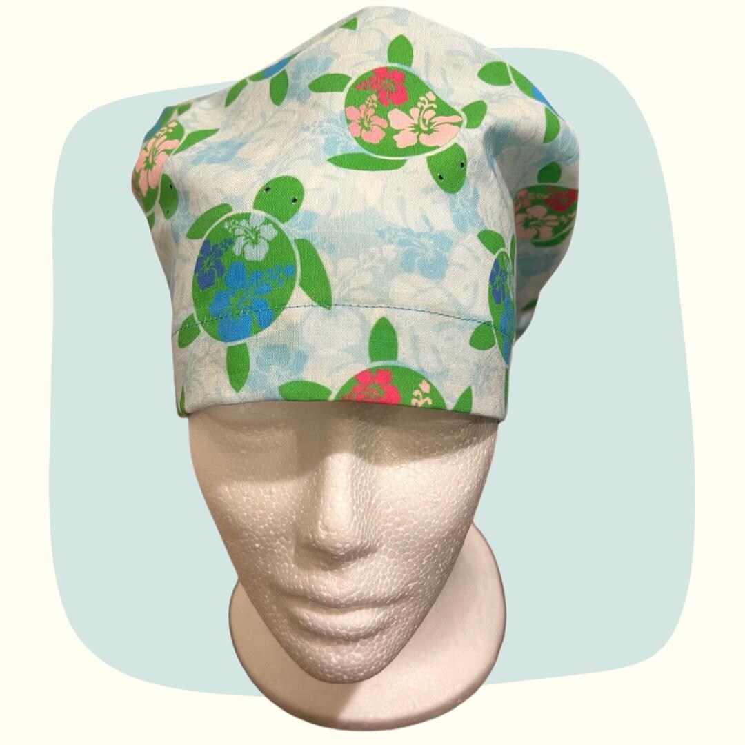 Sea Turtle Shell Pattern Cap Sea Turtles - Euro Style Scrub Cap - Etsy