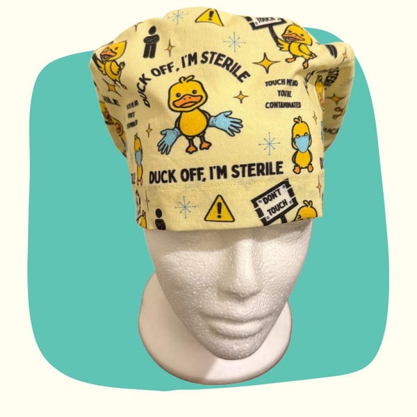 Duck Off, I’m Sterile - Euro Style Scrub Cap