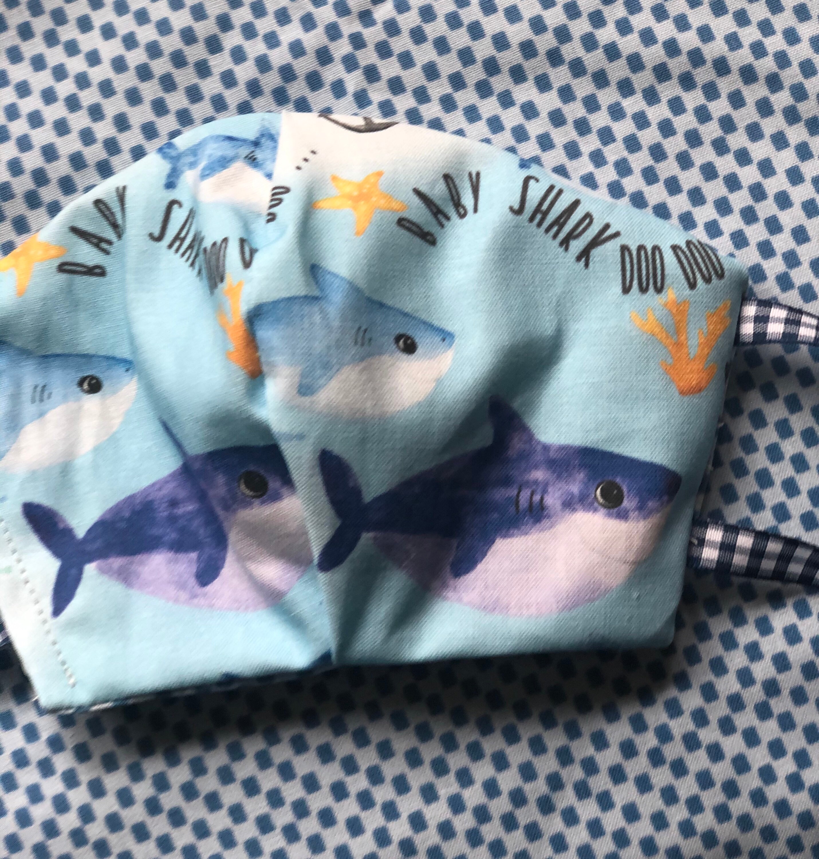 Baby Shark Print Face Mask Etsy