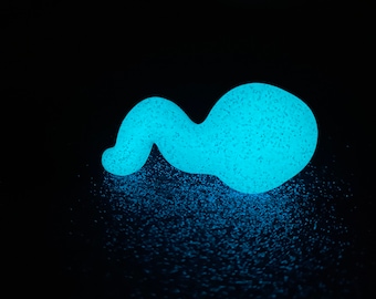 Sperm Magnet, Glow In The Dark, Little Swimmer, Glitter Resin, Magnet