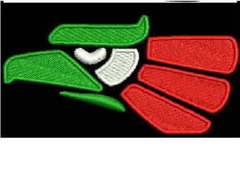 Mexican Eagle Design Logo for Machine Embroidery