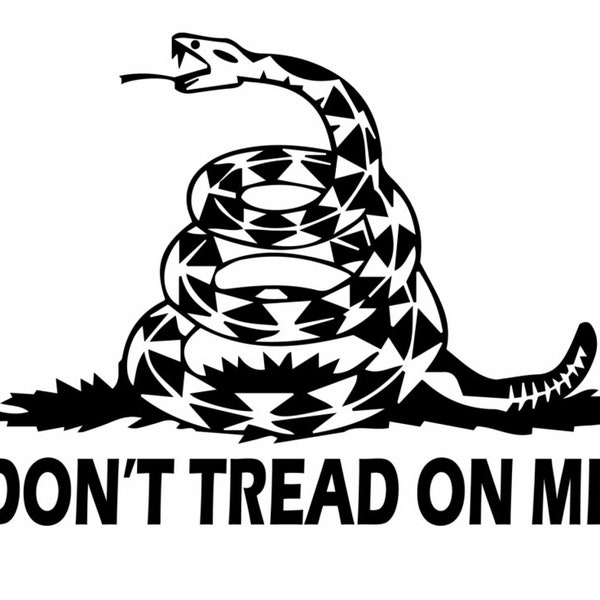 Don't Tread on Me Logo for Embroidery Machines (TESTED)