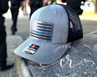 Police Blue Line / Firefighter Richardson 112 Hat / Custom 112 Hat