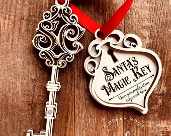 Santa’s Magic Key Custom Personalized Santa’s Magic Key Laser Cut Santa Key