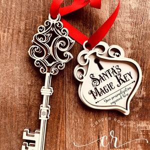 Santa’s Magic Key Custom Personalized Santa’s Magic Key Laser Cut Santa Key