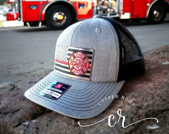 Firefighter / Police blue line Richardson 112 Hat / Custom 112 Hat