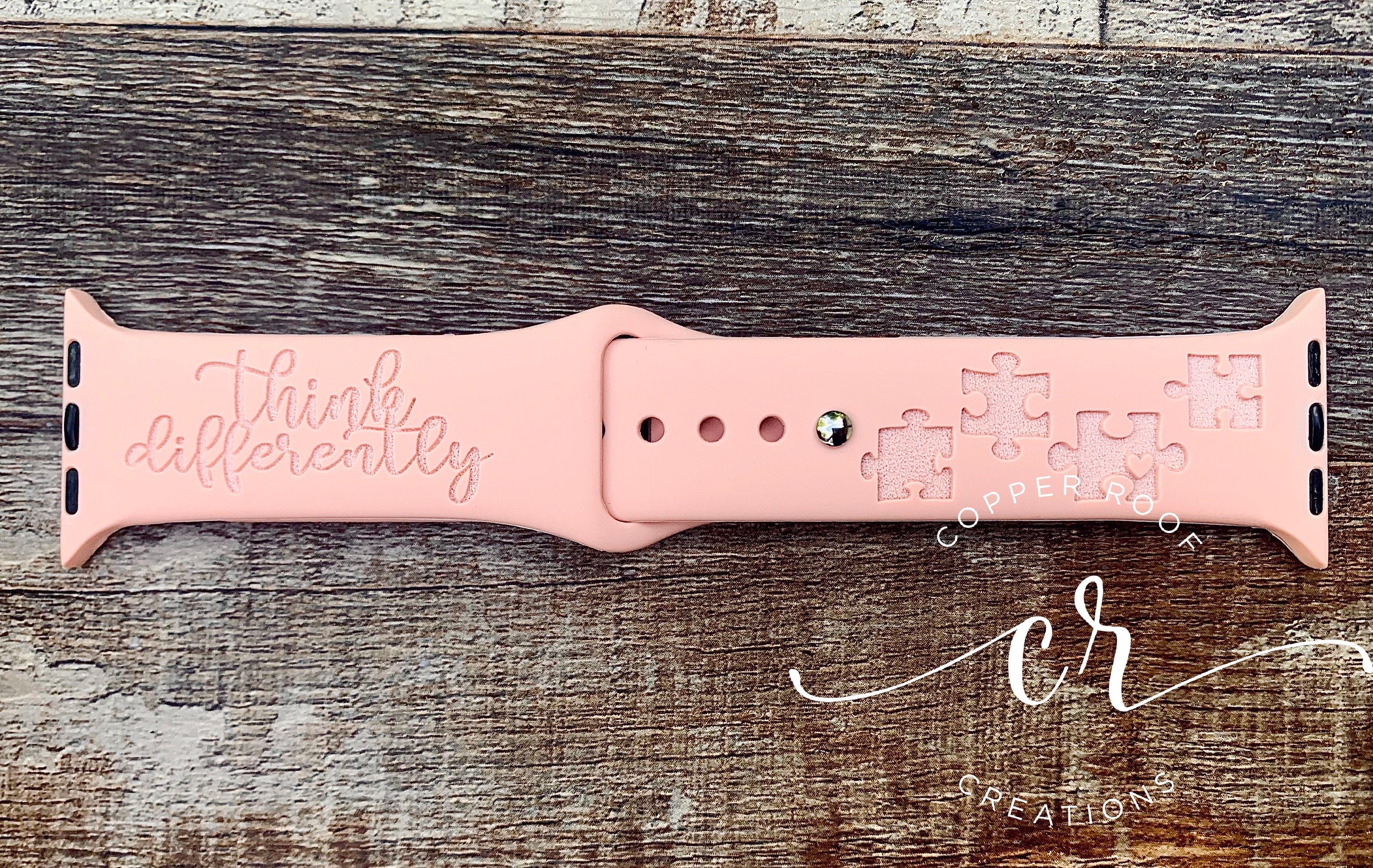 Autism Awareness Apple Watch Band Laser Engraved