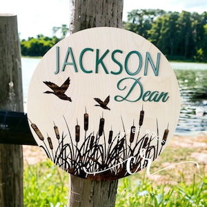 Duck Nursery Sign / Nursery Name Sign / Duck Theme Sign
