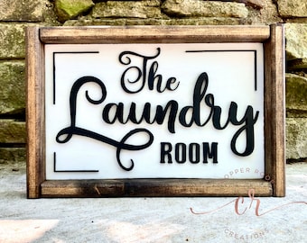 The Laundry Room farmhouse sign