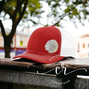 School Spirit Custom Hat / Richardson 112 School Mascot Hat / Engraved School Spirit Hat