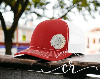 School Spirit Custom Hat / Richardson 112 School Mascot Hat / Engraved School Spirit Hat
