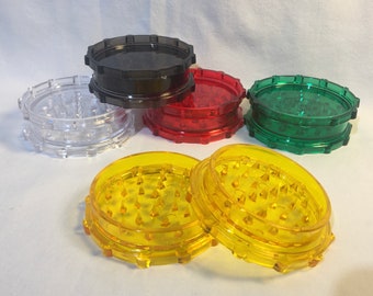 Acrylic Spice Grinder: 3-inch Pocket Herb Grinder