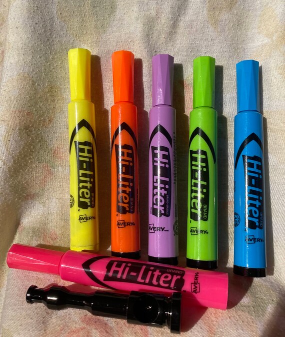 Florescent Hiliter Tobacco Hand Pipe Highlighter Tobacco Hand Etsy