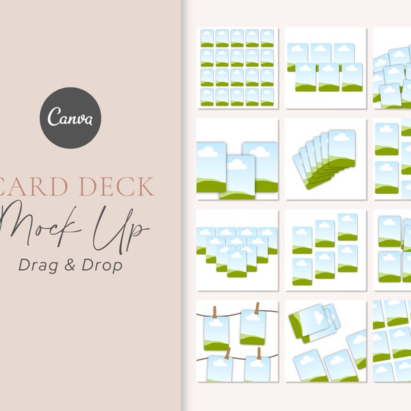 Playing Card Template Canva Etsy Playing Card Template Canva Etsy