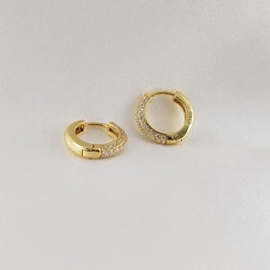 Gold Hoop Earrings, Huggie Earrings Sterling Silver, Huggie Hoop Earrings, Hoop Earrings Gold, Sterling Silver Hoop Earrings, Dainty Hoops