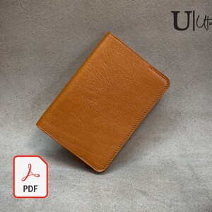 PDF Simple Leather Passport Cover Template Pattern