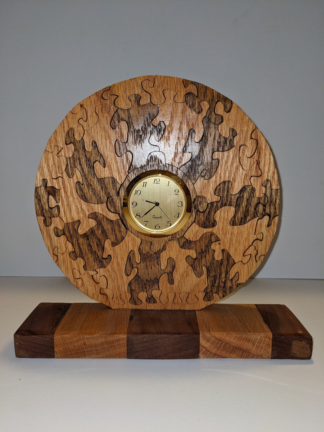 Jigsaw Puzzle Clock by Unknown Artist Etsy