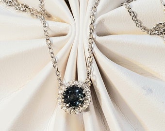 3.07CT Alexandrite Heart Shape Gemstone Pendant & Necklace 14K White Gold 