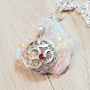 Crystal Om Necklace Hemp Jewelry Etsy