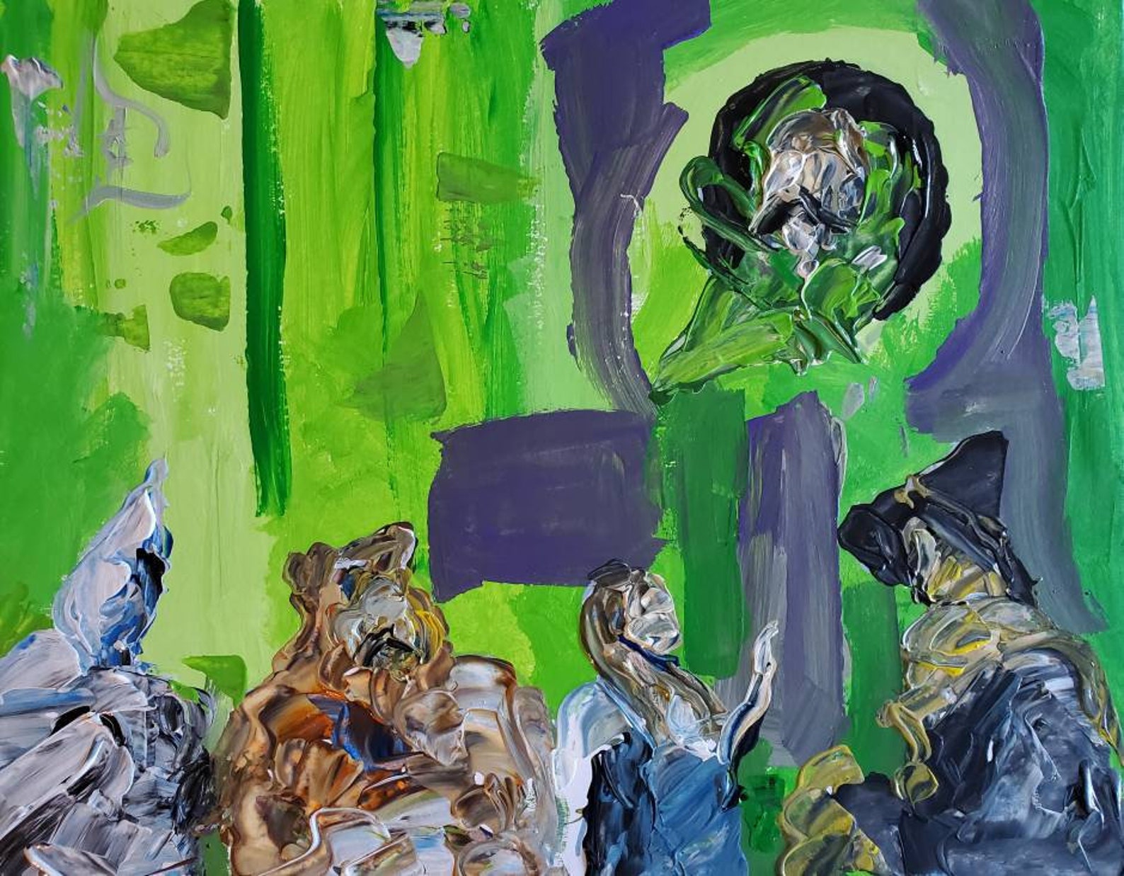 Original Abstract Wizard Of Oz Movie Art New Painting Deco Etsy