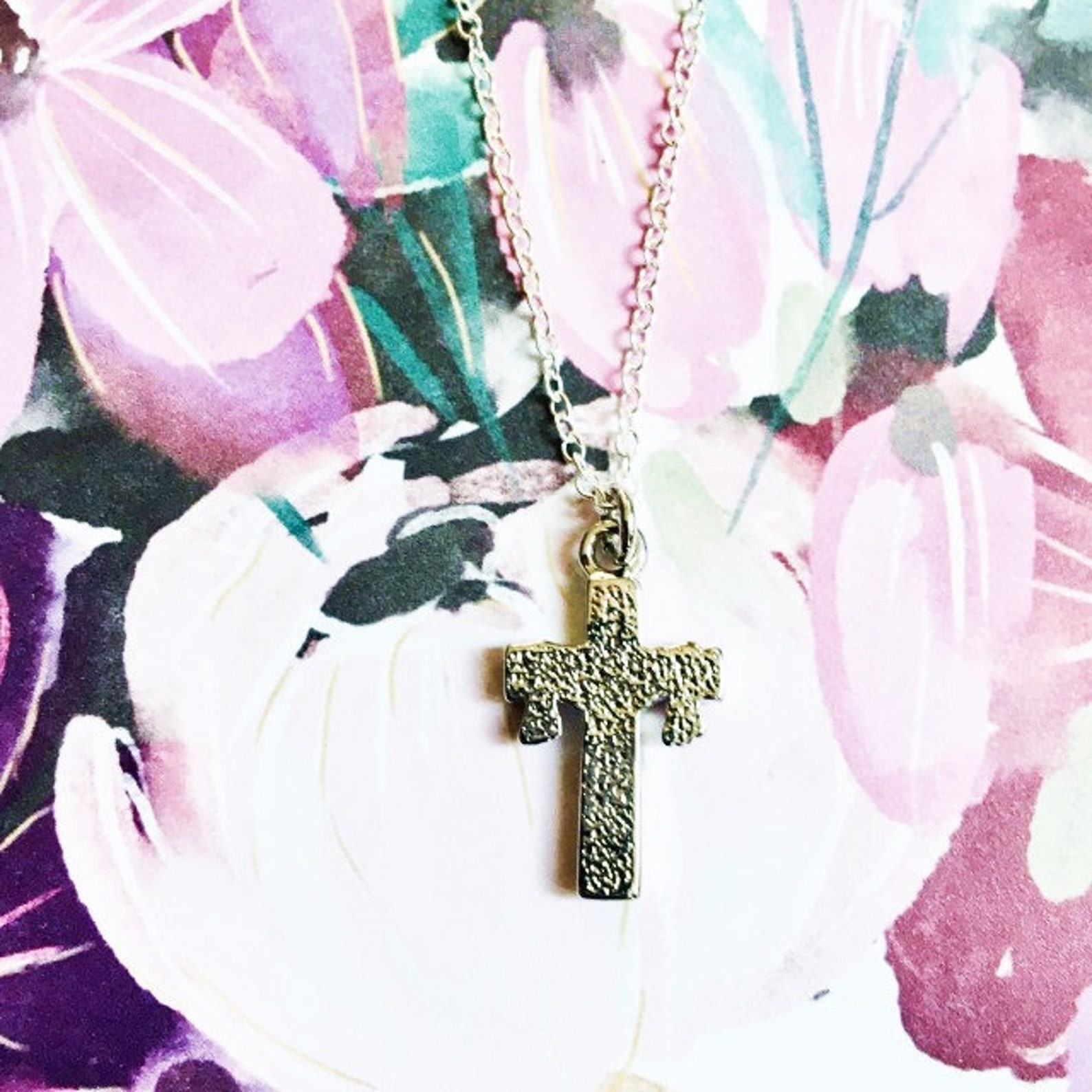 Silver Toned Cross Draped in Purple Jesus Robe Crucifix Medal Etsy UK