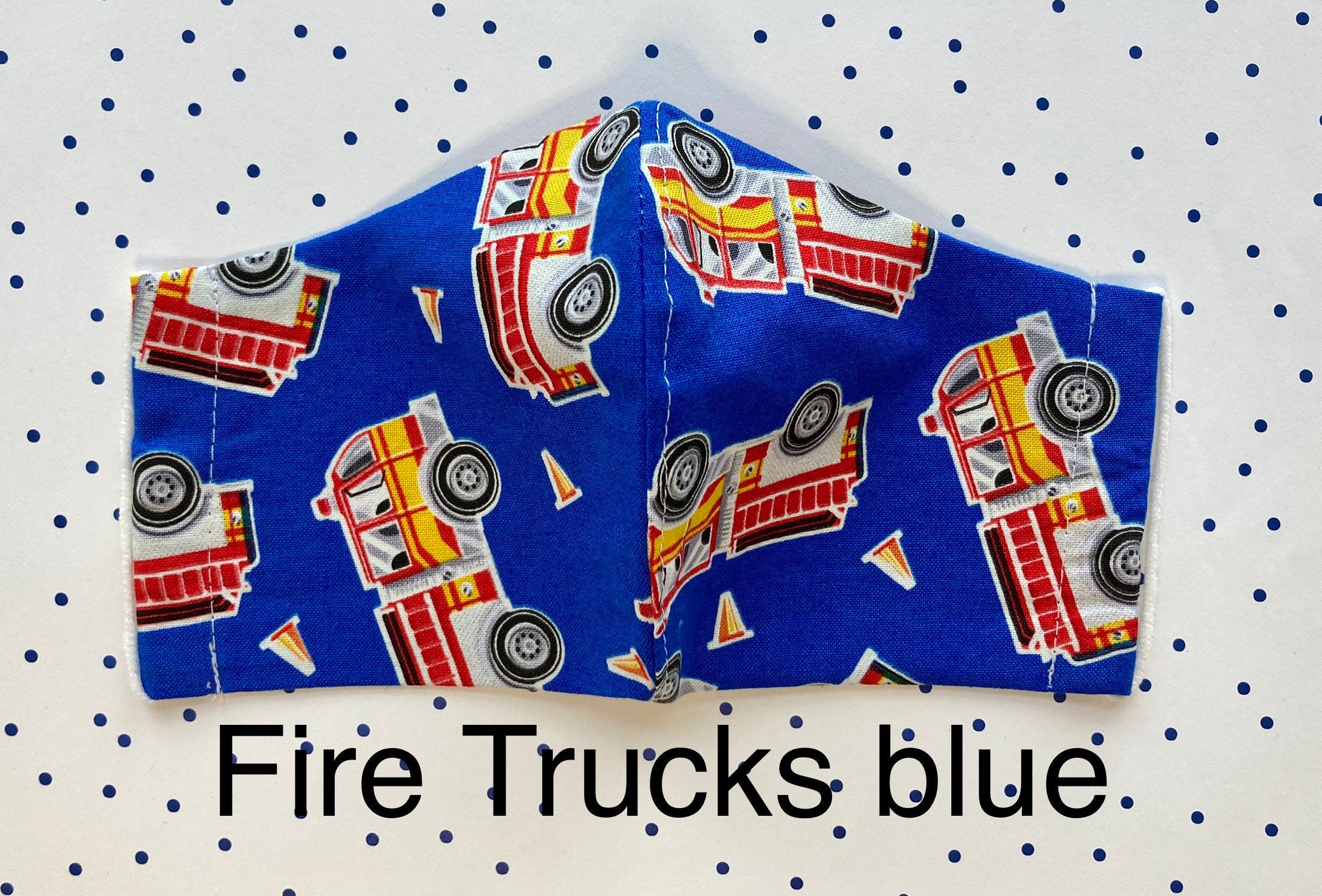 FIRE TRUCKS Child Face Masks | Etsy