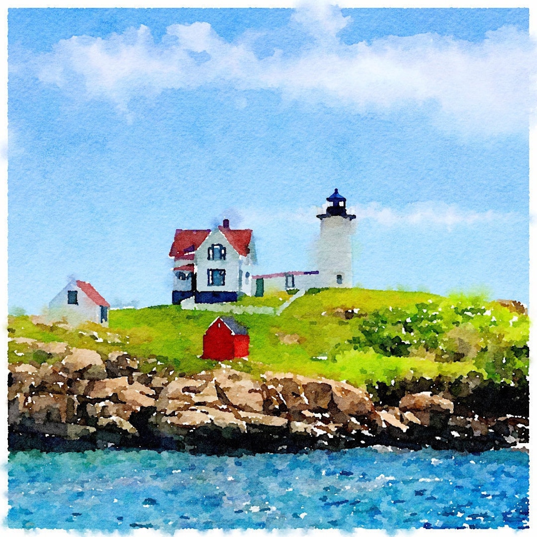 Lighthouse Fabric Squares, 4 Blocks, 6.5 X 6.5 - Etsy