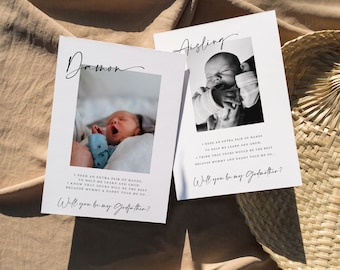 Will You Be My Godparents Card, Godparents Proposal Card, Godparents, With You Be My, Personalised, With Name, Guardian Proposal, Godmother