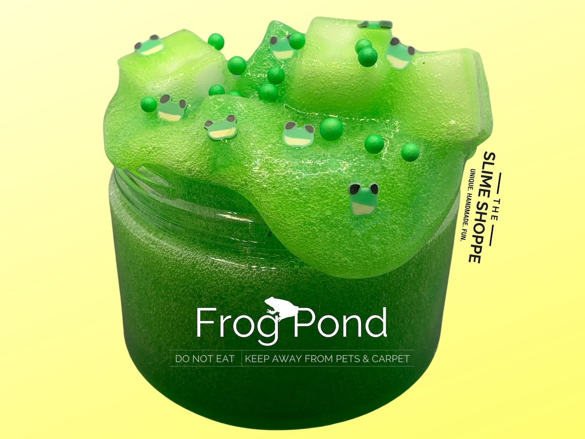 Jelly Cube Slime Frog Pond Jelly Cube Slime Slime Shop Etsy Australia