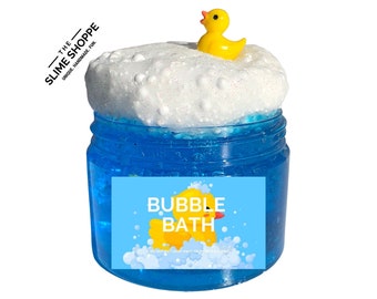 Crunchy Slime | Bubble Bath Slime | Rubber Duck Slime | Clear Slime