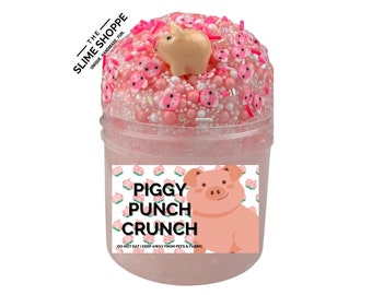 Crunchy Slime | Piggy Punch Crunch Slime | Bingsu Slime | Pig Slime