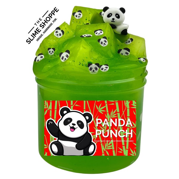 Jelly Cube Slime | Panda Punch Jelly Cube Slime | Panda Slime | Scented Jelly Cube Slime