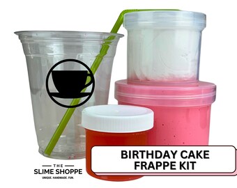 Slime Cooking Kit | Birthday Cake Frappe Slime Kit | DIY Clay Slime | Slime Shop