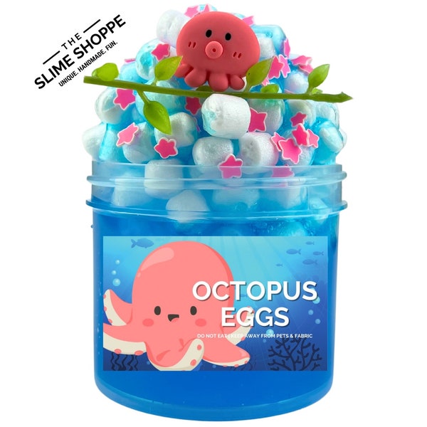 Crunchy Slime | Ocotpus Eggs Slime | Foam Slime | Ocean Slime