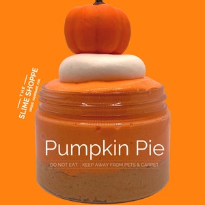 Butter Slime Pumpkin Spice Latte Scented Slime Thick Glitter Etsy