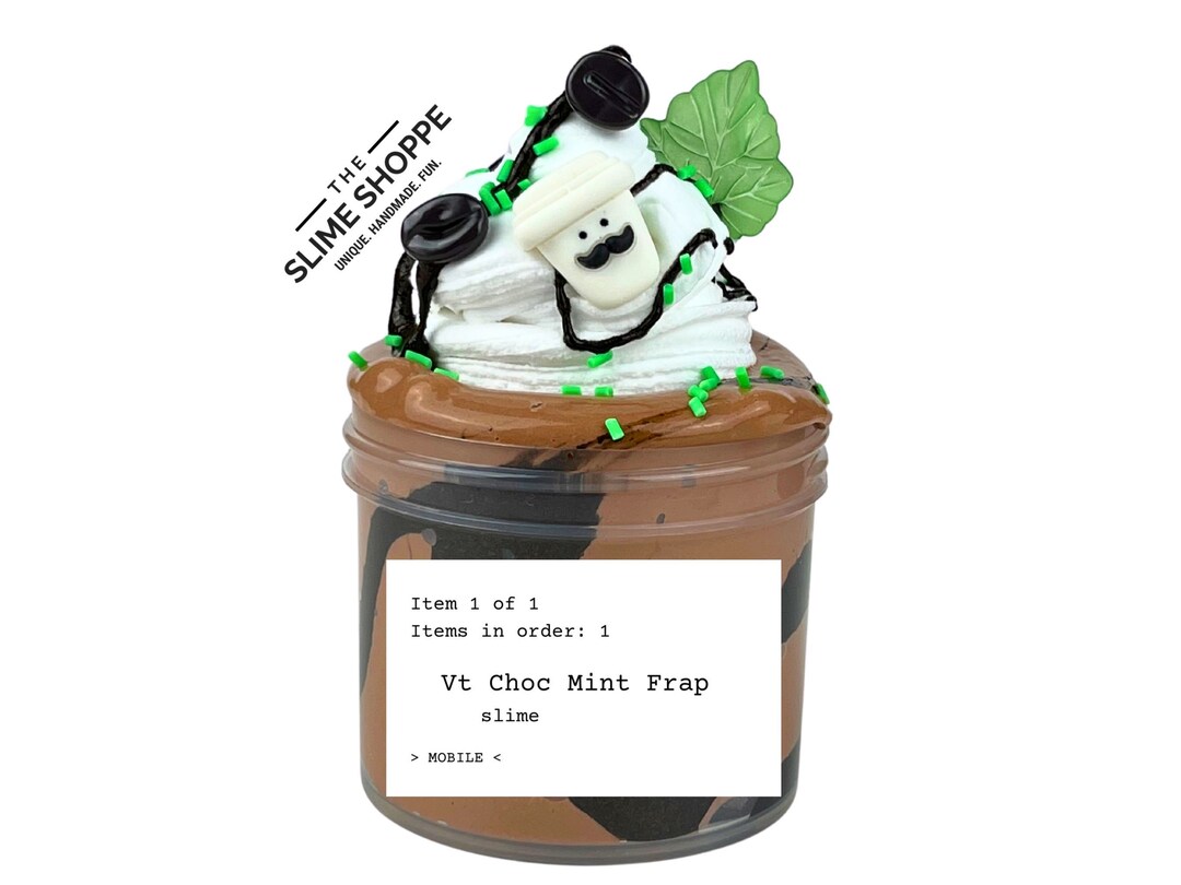 DIY Clay Slime Chocolate Java Mint Frap Slime Butter Slime Etsy UK