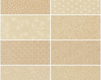 Moda Kansas Troubles cream background half yard fat quarter bundle 8 pcs curated store cut quilting fabric 100% cotton