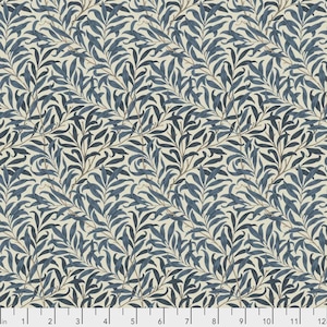 ORIGINAL MORRIS & CO Navy Willow Boughs PWWM030 Free Spirit Fabrics 100% Cotton by 1/2 Yard increment