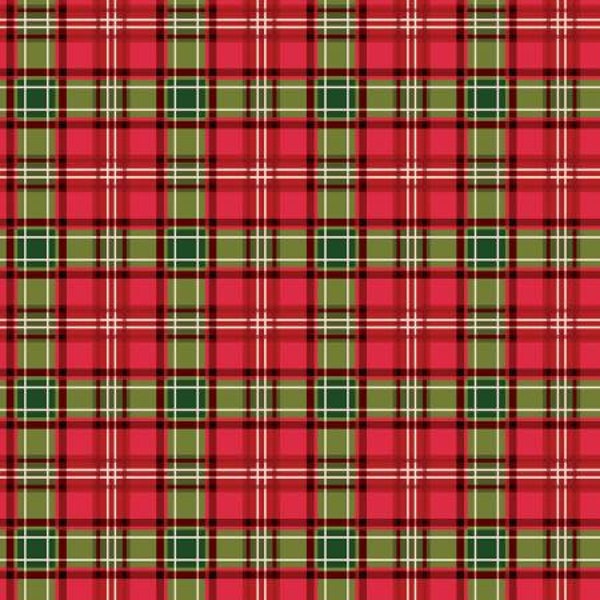 Christmas Memories MULTI plaid Christmas fabric by Riley Blake Designs 100% Cotton sold by half yard by the yard