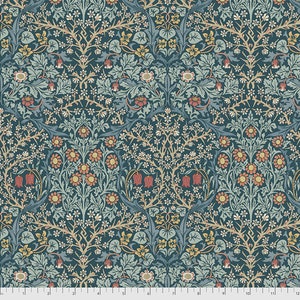 ORIGINAL MORRIS & CO Blackthorn - Indigo PWWM055.Indigo from Free Spirit Fabrics 100% Cotton by 1/2 Yard increment