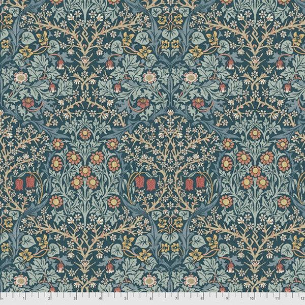 ORIGINAL MORRIS & CO Blackthorn - Indigo PWWM055.Indigo  Free Spirit Fabrics 100% Cotton by 1/2 Yard increment