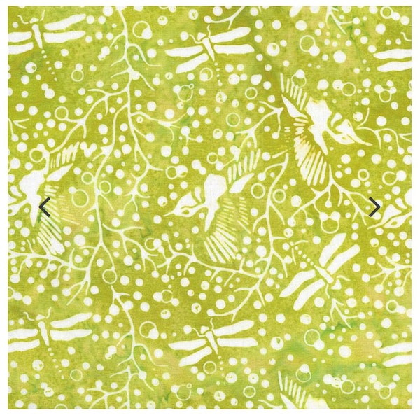 Island Batik Fabrics Mountain Gems Dragonfly Lemon Lime 100% cotton Batik fabric