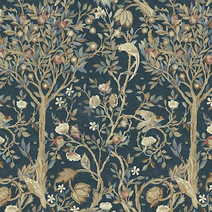 ORIGINAL MORRIS & CO Melsetter (Indigo) from Orkney Collection PWWM041 Free Spirit Fabrics 100% Cotton by 1/2 Yard increment