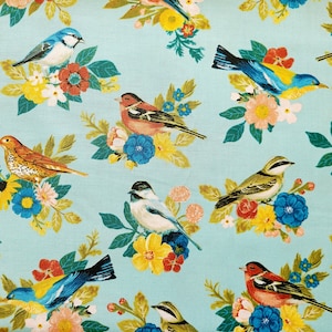 Songbird Cotton Calico Fabric from Brother Sister Design Studio 100% cotton