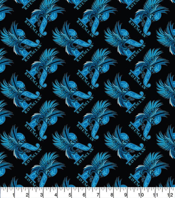 FS635_2 Harry Potter Ravenclaw Cotton Fabric Design Craft 