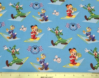 Disney Mickey & Friends 100% cotton sold by the yard fat quarter half yard one yard