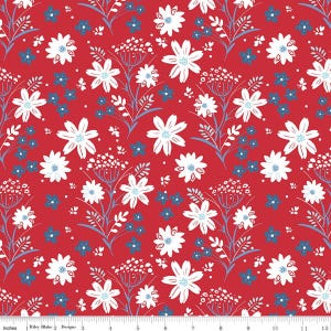 Riley Blake Firework Main Red C17580-RED  by Gracey Larson 100% cotton