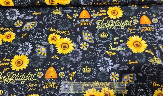 Indian Sunflower Fabric - Urban American Dry Goods Co.