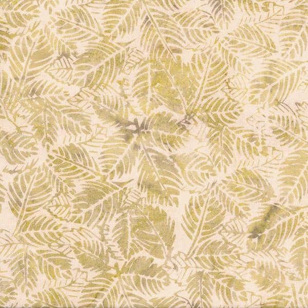Island Batik blue ridge mountain yellow pine needles 100% cotton Batik fabric