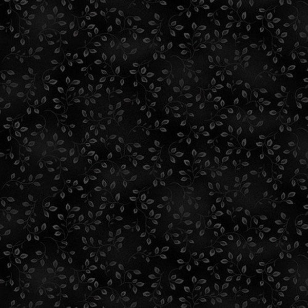 Black Folio Basics From Henry Glass 7755-99 blender tonal fabric 100% cotton